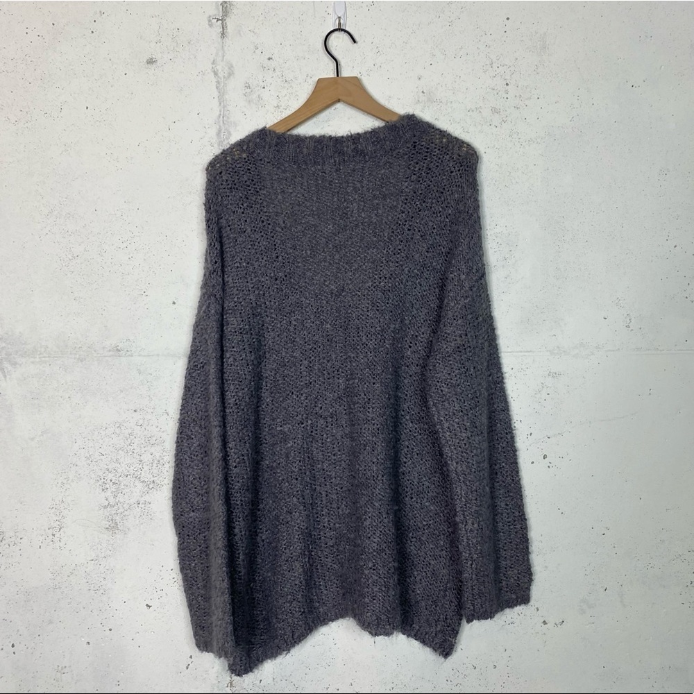 Susina Boucle Chunky Knit V Neck Oversize Sweater 1X - Picture 3 of 6